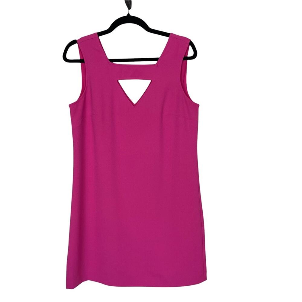 Banana Republic Sleeveless Front Cutout Pullover Shift Dress Pink Size 6